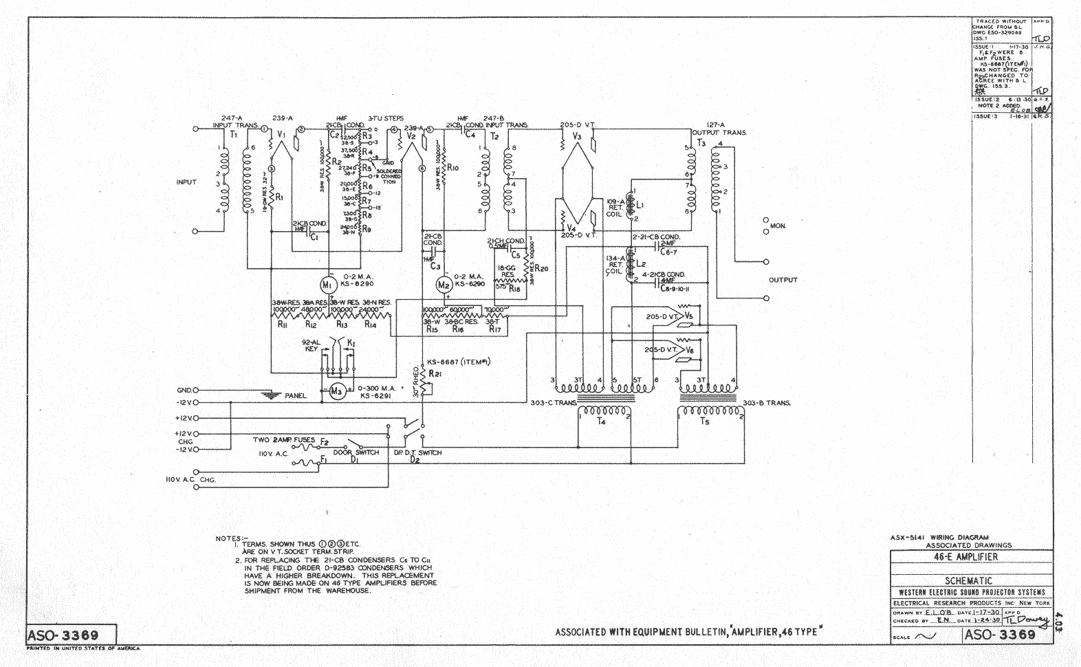 western electric 2500 wiring diagram
